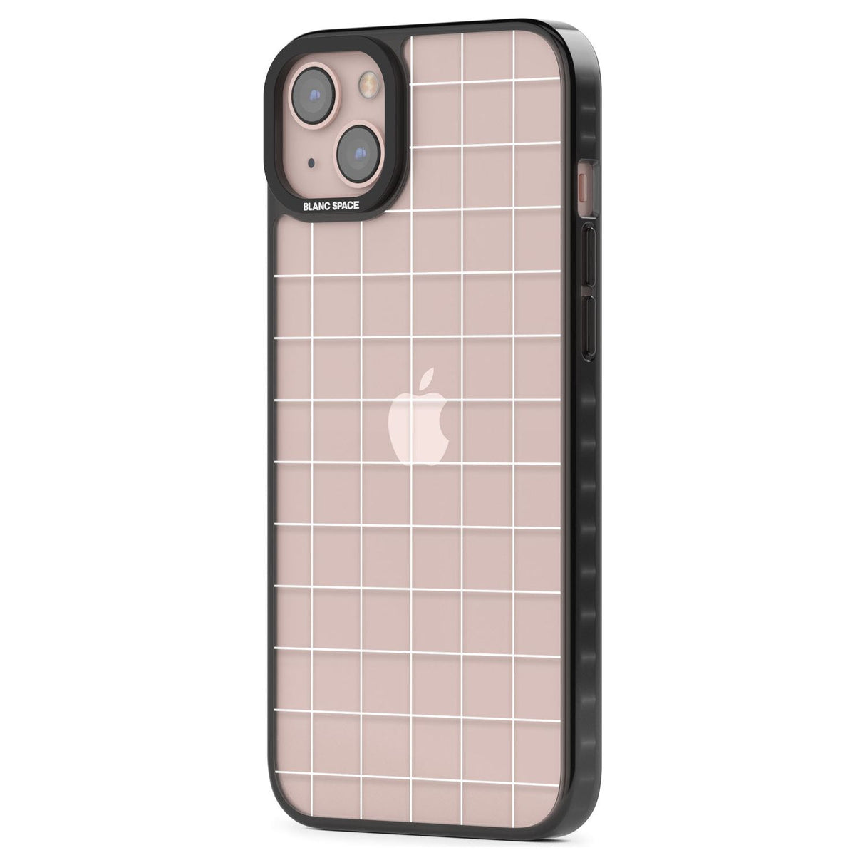 Simplistic Large Grid Pattern White (Transparent)