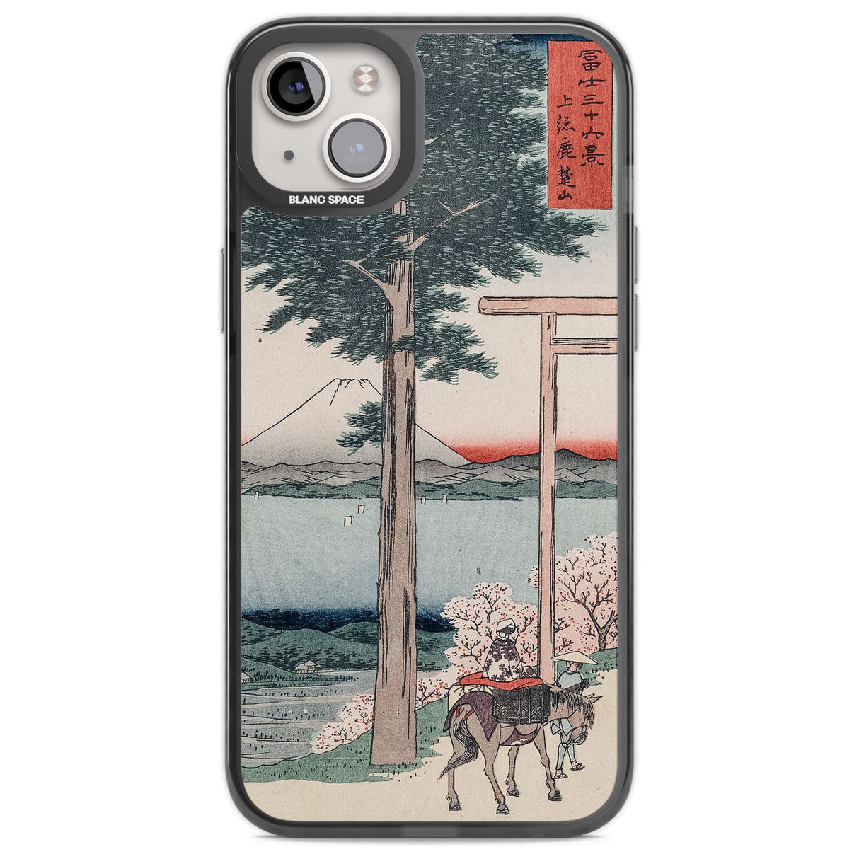 Gates to Mt. Fuji Phone Case iPhone 14 Plus / Black Impact Case Blanc Space