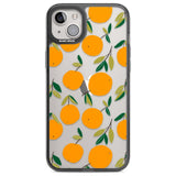 Oranges Pattern Phone Case iPhone 14 Plus / Black Impact Case Blanc Space