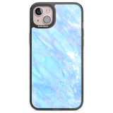 Iridescent Crystal Marble Phone Case iPhone 14 Plus / Black Impact Case Blanc Space