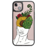 Let The Mind Flourish Phone Case iPhone 14 Plus / Black Impact Case Blanc Space