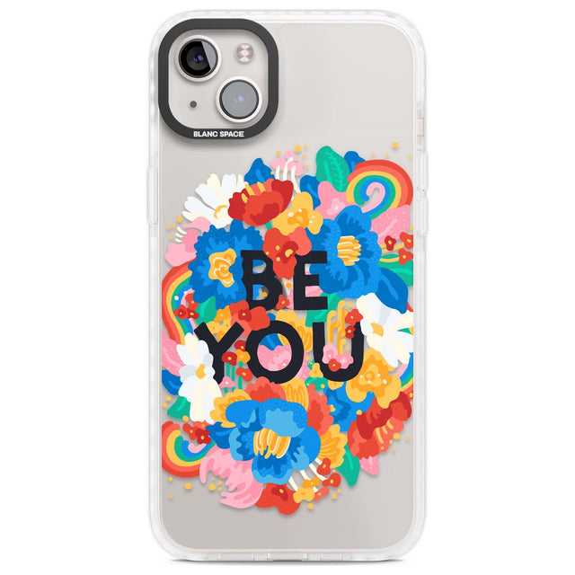 Be You Phone Case iPhone 14 Plus / Impact Case Blanc Space