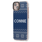 Personalised Blue Christmas Knitted Jumper Custom Phone Case iPhone 15 Pro Max / Black Impact Case,iPhone 15 Plus / Black Impact Case,iPhone 15 Pro / Black Impact Case,iPhone 15 / Black Impact Case,iPhone 15 Pro Max / Impact Case,iPhone 15 Plus / Impact Case,iPhone 15 Pro / Impact Case,iPhone 15 / Impact Case,iPhone 15 Pro Max / Magsafe Black Impact Case,iPhone 15 Plus / Magsafe Black Impact Case,iPhone 15 Pro / Magsafe Black Impact Case,iPhone 15 / Magsafe Black Impact Case,iPhone 14 Pro Max / Black Impact