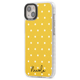 Personalised Yellow Polka Dot Custom Phone Case iPhone 15 Pro Max / Black Impact Case,iPhone 15 Plus / Black Impact Case,iPhone 15 Pro / Black Impact Case,iPhone 15 / Black Impact Case,iPhone 15 Pro Max / Impact Case,iPhone 15 Plus / Impact Case,iPhone 15 Pro / Impact Case,iPhone 15 / Impact Case,iPhone 15 Pro Max / Magsafe Black Impact Case,iPhone 15 Plus / Magsafe Black Impact Case,iPhone 15 Pro / Magsafe Black Impact Case,iPhone 15 / Magsafe Black Impact Case,iPhone 14 Pro Max / Black Impact Case,iPhone 