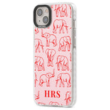 Personalised Red Elephant Outlines on Pink Custom Phone Case iPhone 15 Pro Max / Black Impact Case,iPhone 15 Plus / Black Impact Case,iPhone 15 Pro / Black Impact Case,iPhone 15 / Black Impact Case,iPhone 15 Pro Max / Impact Case,iPhone 15 Plus / Impact Case,iPhone 15 Pro / Impact Case,iPhone 15 / Impact Case,iPhone 15 Pro Max / Magsafe Black Impact Case,iPhone 15 Plus / Magsafe Black Impact Case,iPhone 15 Pro / Magsafe Black Impact Case,iPhone 15 / Magsafe Black Impact Case,iPhone 14 Pro Max / Black Impact