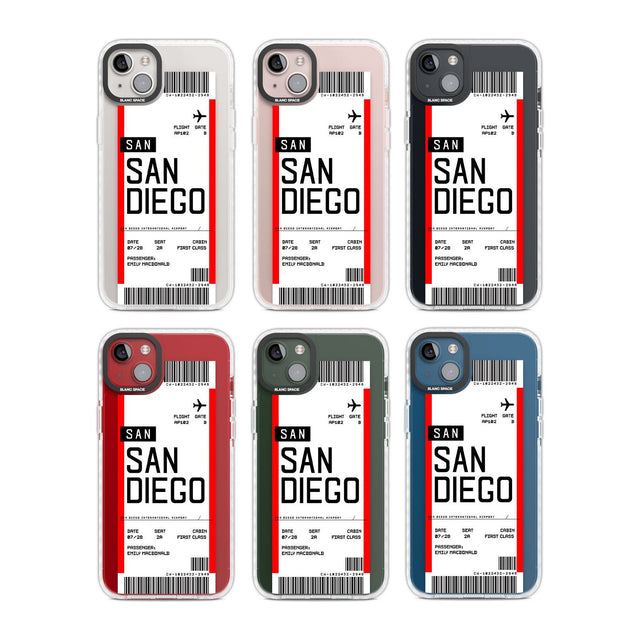 Personalised San Diego Boarding Pass Custom Phone Case iPhone 15 Pro Max / Black Impact Case,iPhone 15 Plus / Black Impact Case,iPhone 15 Pro / Black Impact Case,iPhone 15 / Black Impact Case,iPhone 15 Pro Max / Impact Case,iPhone 15 Plus / Impact Case,iPhone 15 Pro / Impact Case,iPhone 15 / Impact Case,iPhone 15 Pro Max / Magsafe Black Impact Case,iPhone 15 Plus / Magsafe Black Impact Case,iPhone 15 Pro / Magsafe Black Impact Case,iPhone 15 / Magsafe Black Impact Case,iPhone 14 Pro Max / Black Impact Case,