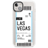 Personalised Las Vegas Boarding Pass Custom Phone Case iPhone 14 Plus / Impact Case Blanc Space