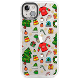 Christmas Mixture Pattern Phone Case iPhone 14 Plus / Impact Case Blanc Space