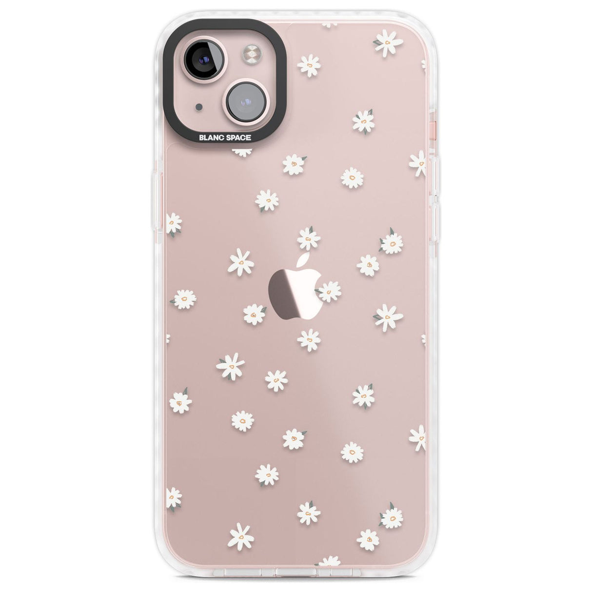 White Stars on Clear Phone Case for iPhone 14 Plus