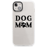 Dog Mom Paw Print Phone Case iPhone 14 Plus / Impact Case Blanc Space