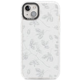 Grey Branches Vintage Botanical Phone Case iPhone 14 Plus / Impact Case Blanc Space