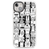 Monochrome Heads Phone Case iPhone 14 Plus / Impact Case Blanc Space