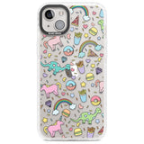 Cute Pattern Phone Case iPhone 14 Plus / Impact Case Blanc Space