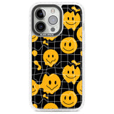 Acid Face Grid Pattern Phone Case iPhone 13 Pro / Impact Case,iPhone 14 Pro / Impact Case,iPhone 15 Pro Max / Impact Case,iPhone 15 Pro / Impact Case Blanc Space