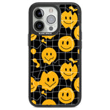 Acid Face Grid Pattern Phone Case iPhone 13 Pro / Black Impact Case,iPhone 14 Pro / Black Impact Case,iPhone 15 Pro Max / Black Impact Case,iPhone 15 Pro / Black Impact Case Blanc Space