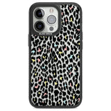 Mixed Pastels Leopard Print - Transparent Phone Case iPhone 13 Pro / Black Impact Case,iPhone 14 Pro / Black Impact Case,iPhone 15 Pro Max / Black Impact Case,iPhone 15 Pro / Black Impact Case Blanc Space