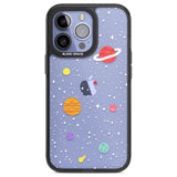 Cute Cartoon Planets (Clear) Phone Case iPhone 13 Pro / Black Impact Case,iPhone 14 Pro / Black Impact Case,iPhone 15 Pro Max / Black Impact Case,iPhone 15 Pro / Black Impact Case Blanc Space