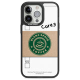 Personalised Coffee Cup Custom Phone Case iPhone 13 Pro / Black Impact Case,iPhone 14 Pro / Black Impact Case,iPhone 15 Pro Max / Black Impact Case,iPhone 15 Pro / Black Impact Case Blanc Space