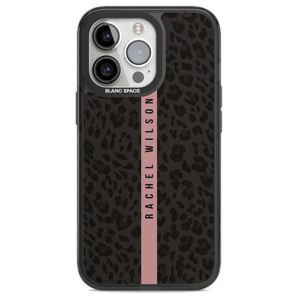 Personalised Pink Stripe Leopard