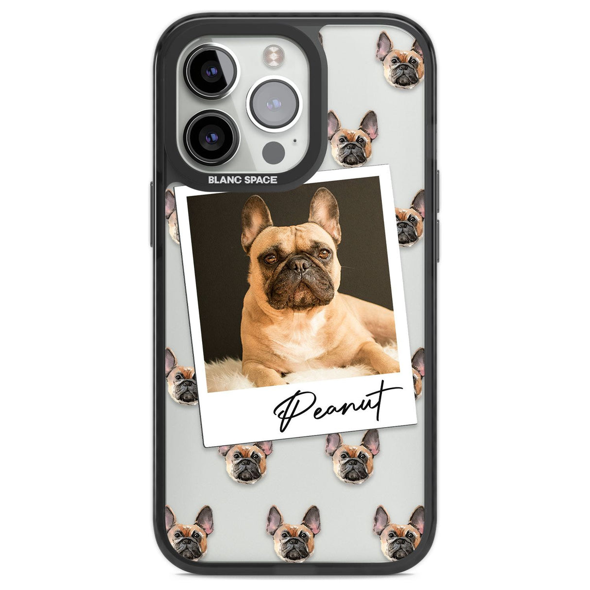 Personalised French Bulldog, Tan - Dog Photo Custom Phone Case iPhone 13 Pro / Black Impact Case,iPhone 14 Pro / Black Impact Case,iPhone 15 Pro Max / Black Impact Case,iPhone 15 Pro / Black Impact Case Blanc Space