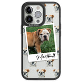 Personalised English Bulldog - Dog Photo Custom Phone Case iPhone 13 Pro / Black Impact Case,iPhone 14 Pro / Black Impact Case,iPhone 15 Pro Max / Black Impact Case,iPhone 15 Pro / Black Impact Case Blanc Space