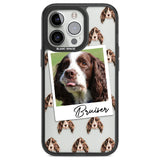 Personalised Springer Spaniel - Dog Photo Custom Phone Case iPhone 13 Pro / Black Impact Case,iPhone 14 Pro / Black Impact Case,iPhone 15 Pro Max / Black Impact Case,iPhone 15 Pro / Black Impact Case Blanc Space