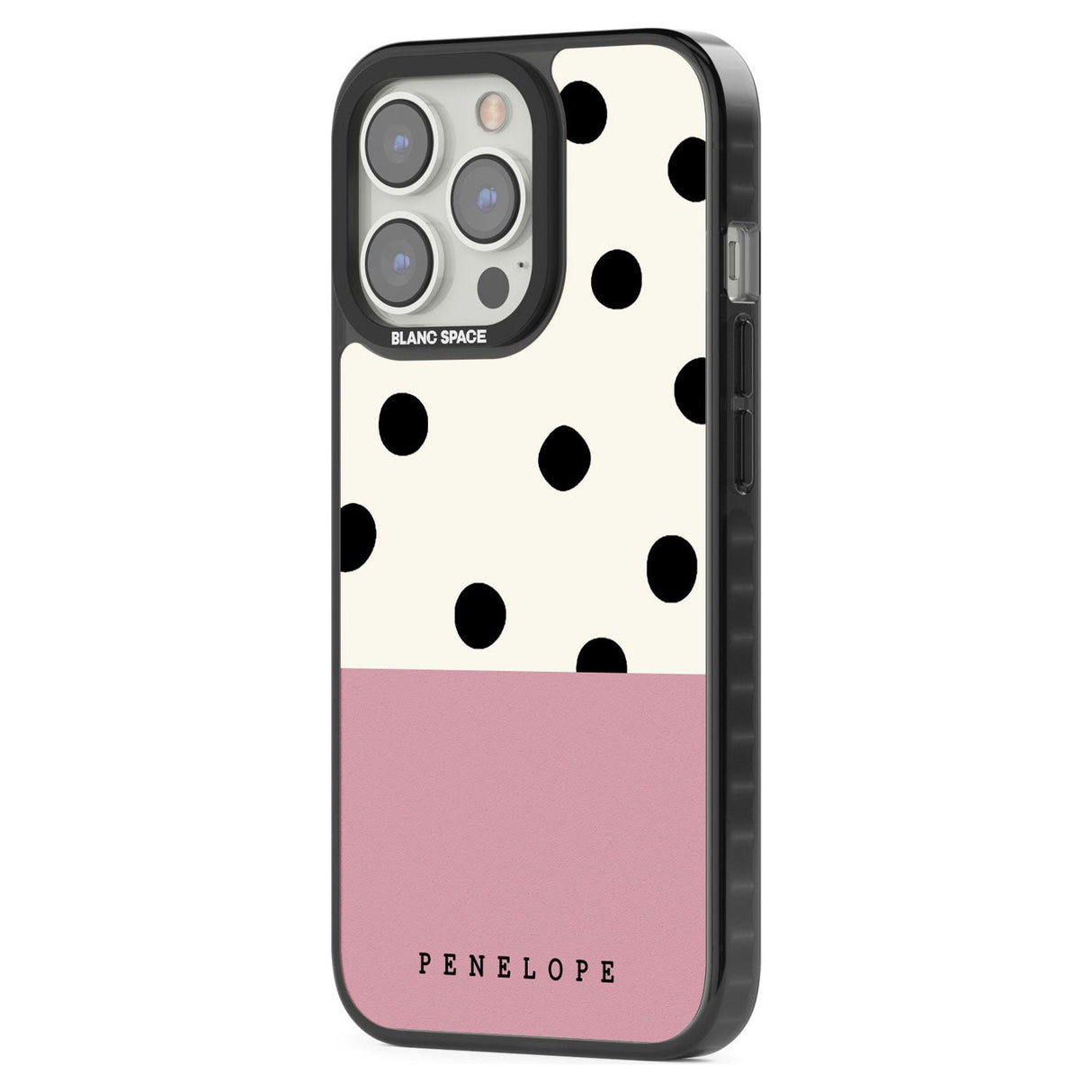 Personalised Pink Border Polka Dot Custom Phone Case iPhone 15 Pro Max / Black Impact Case,iPhone 15 Plus / Black Impact Case,iPhone 15 Pro / Black Impact Case,iPhone 15 / Black Impact Case,iPhone 15 Pro Max / Impact Case,iPhone 15 Plus / Impact Case,iPhone 15 Pro / Impact Case,iPhone 15 / Impact Case,iPhone 15 Pro Max / Magsafe Black Impact Case,iPhone 15 Plus / Magsafe Black Impact Case,iPhone 15 Pro / Magsafe Black Impact Case,iPhone 15 / Magsafe Black Impact Case,iPhone 14 Pro Max / Black Impact Case,iP