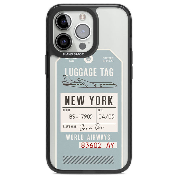 Personalised Vintage USA Luggage Tag