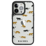 Personalised Jaguar Pattern on Transparent Custom Phone Case iPhone 13 Pro / Black Impact Case,iPhone 14 Pro / Black Impact Case,iPhone 15 Pro Max / Black Impact Case,iPhone 15 Pro / Black Impact Case Blanc Space