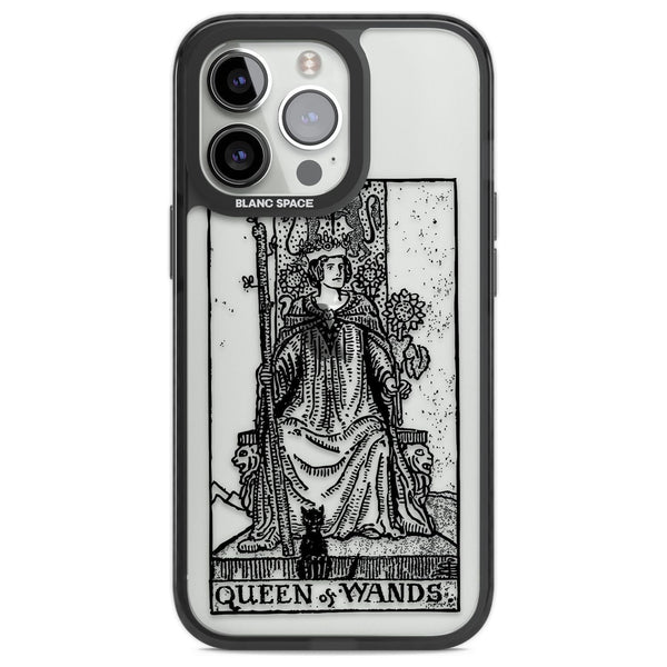 Personalised Queen Of Wands Tarot Card (Clear)