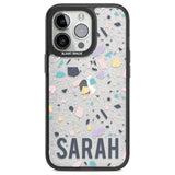 Personalised Terrazzo - Pink, Purple, Blue Custom Phone Case iPhone 13 Pro / Black Impact Case,iPhone 14 Pro / Black Impact Case,iPhone 15 Pro Max / Black Impact Case,iPhone 15 Pro / Black Impact Case Blanc Space