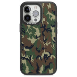 Forest Green Camo Phone Case iPhone 13 Pro / Black Impact Case,iPhone 14 Pro / Black Impact Case,iPhone 15 Pro / Black Impact Case,iPhone 15 Pro Max / Black Impact Case Blanc Space