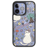 Caticorn pattern Phone Case iPhone 13 Pro / Black Impact Case,iPhone 14 Pro / Black Impact Case,iPhone 15 Pro / Black Impact Case,iPhone 15 Pro Max / Black Impact Case Blanc Space