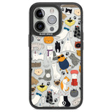 Cartoon Cat Collage Phone Case iPhone 13 Pro / Black Impact Case,iPhone 14 Pro / Black Impact Case,iPhone 15 Pro Max / Black Impact Case,iPhone 15 Pro / Black Impact Case Blanc Space