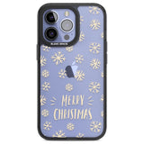 Christmas Snowflake Pattern Phone Case iPhone 13 Pro / Black Impact Case,iPhone 14 Pro / Black Impact Case,iPhone 15 Pro Max / Black Impact Case,iPhone 15 Pro / Black Impact Case Blanc Space