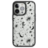 Moons & Stars Phone Case iPhone 13 Pro / Black Impact Case,iPhone 14 Pro / Black Impact Case,iPhone 15 Pro Max / Black Impact Case,iPhone 15 Pro / Black Impact Case Blanc Space