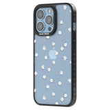 White Stars on Clear Phone Case for iPhone 14 Pro