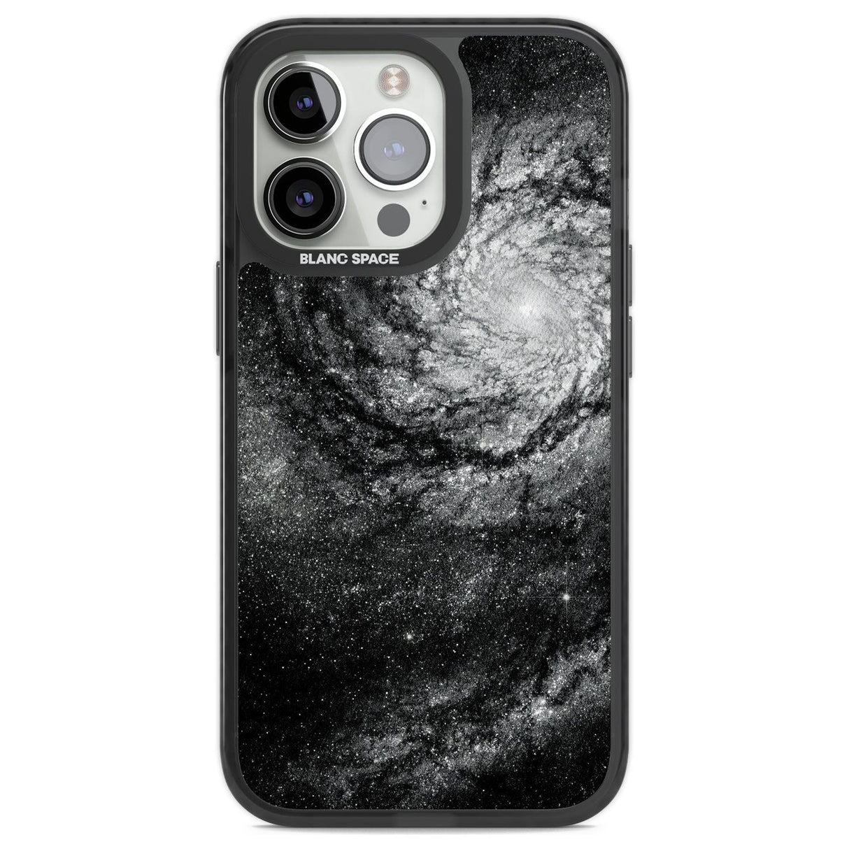 Night Sky Galaxies: Milky Way Galaxy Phone Case iPhone 13 Pro / Black Impact Case,iPhone 14 Pro / Black Impact Case,iPhone 15 Pro / Black Impact Case,iPhone 15 Pro Max / Black Impact Case Blanc Space