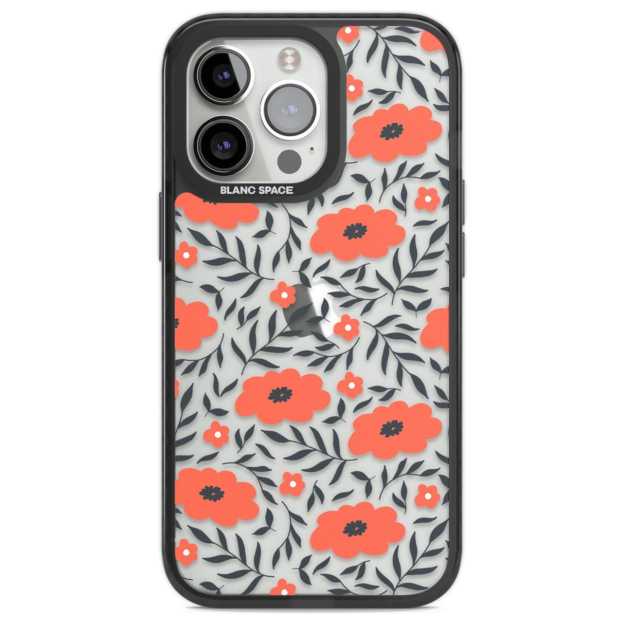 Red Poppy Transparent Floral