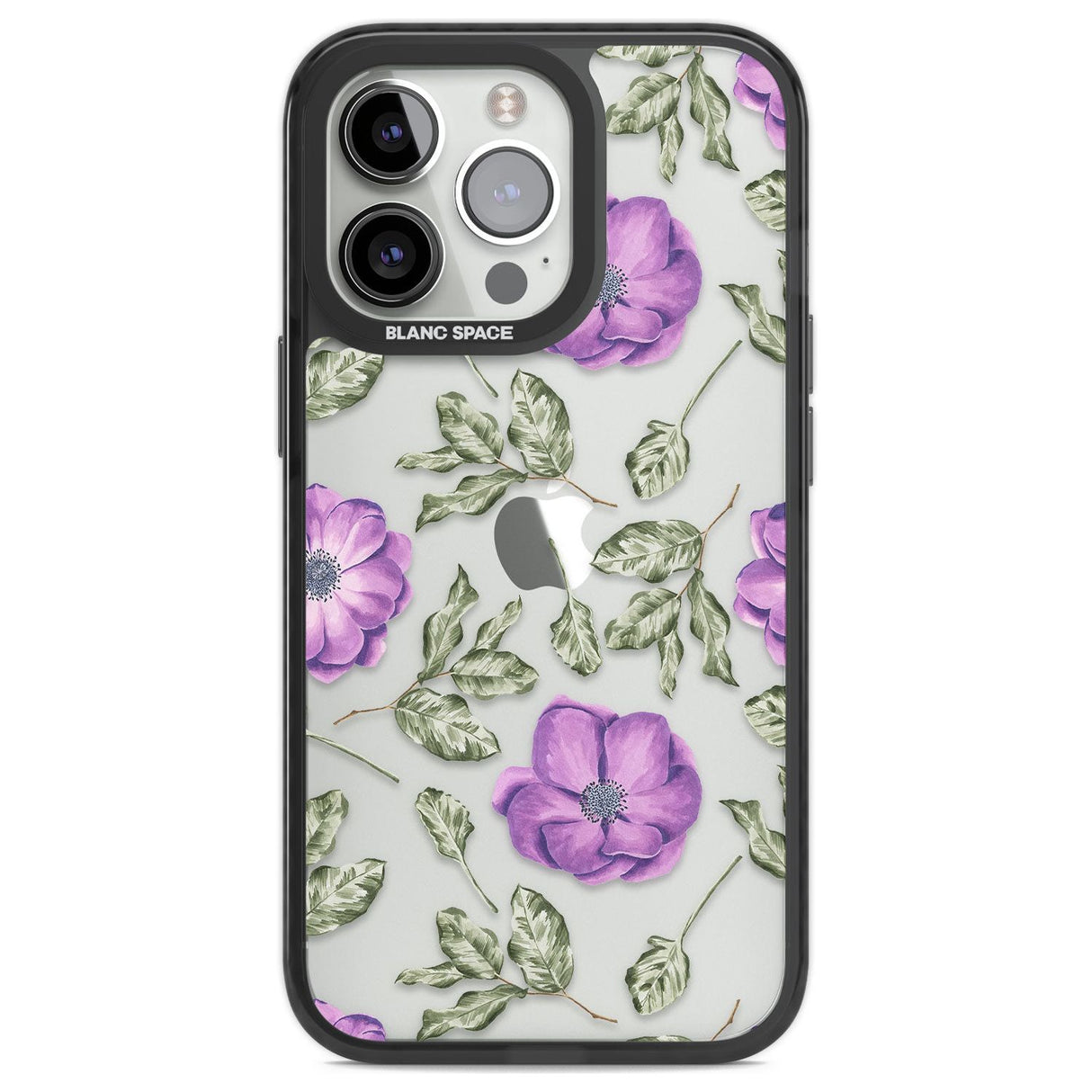 Purple Blossoms Transparent Floral