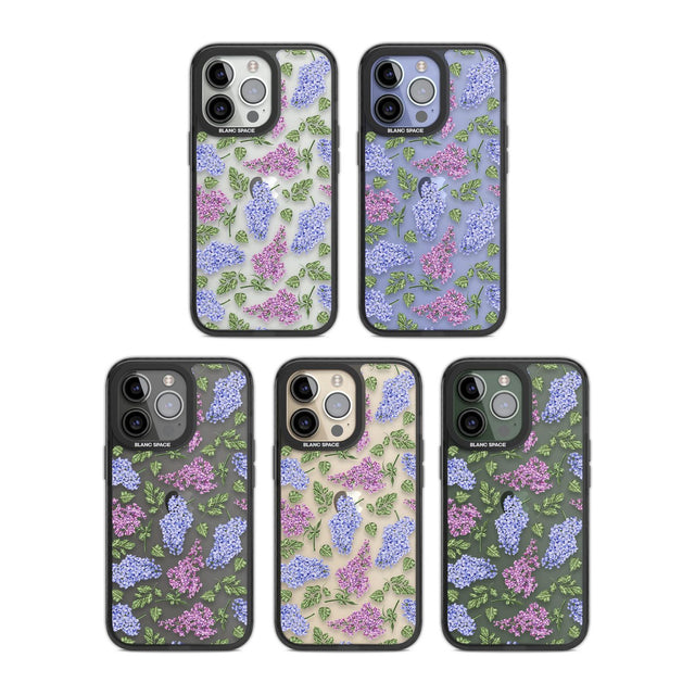 Purple Blossoms Transparent Floral