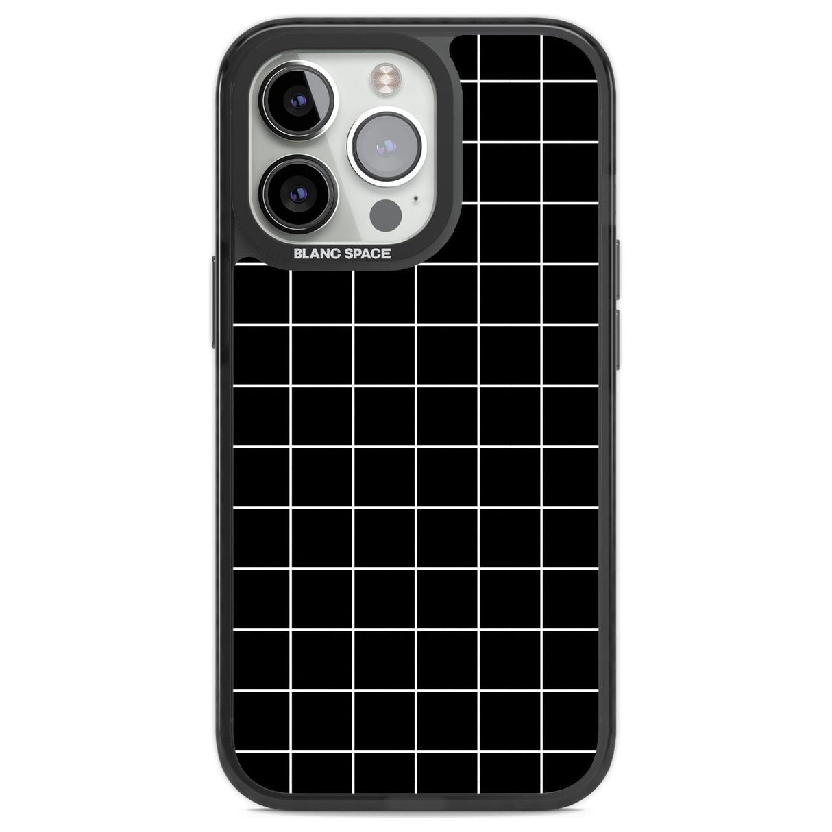 Simplistic Large Grid Pattern Black