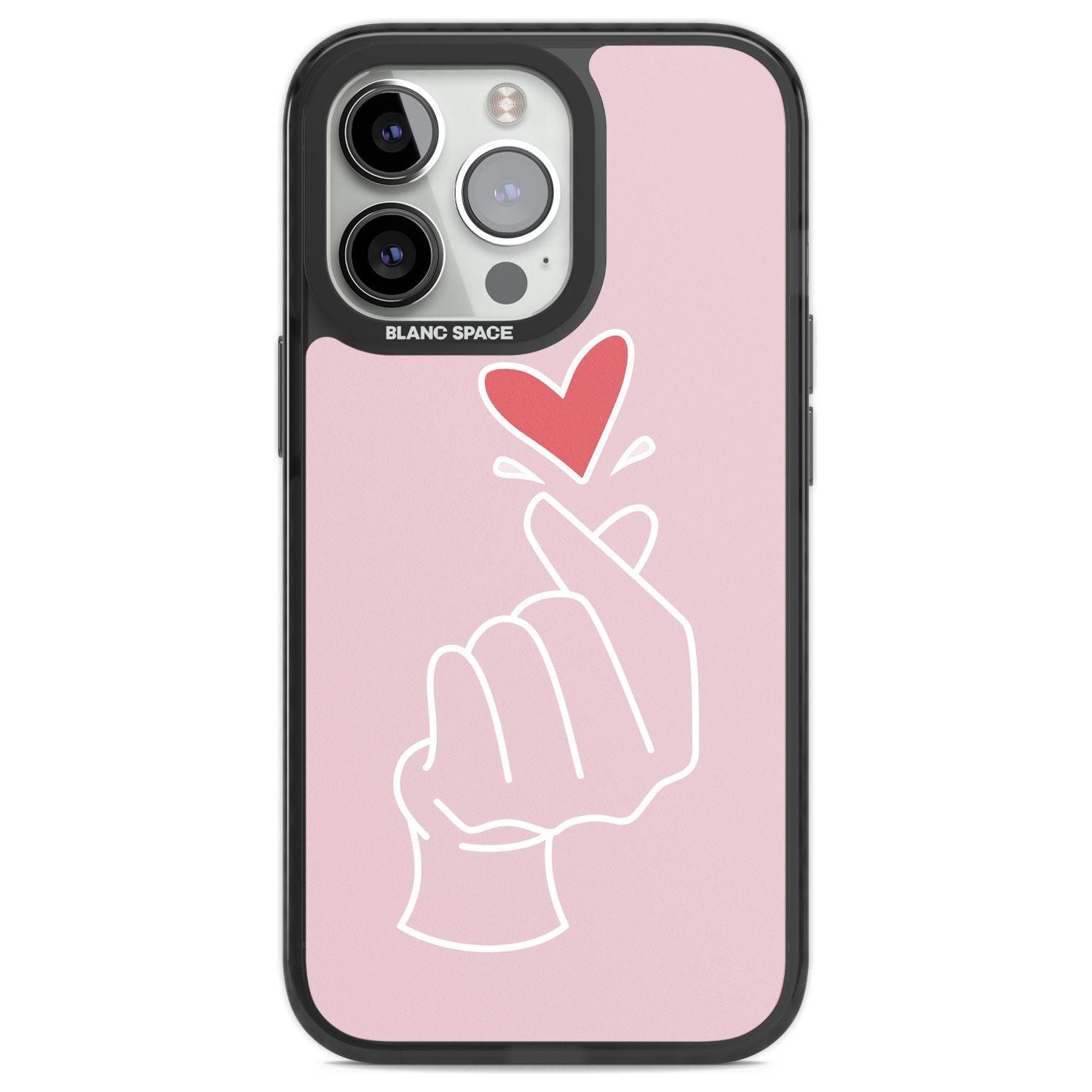 Pink Heart Hand