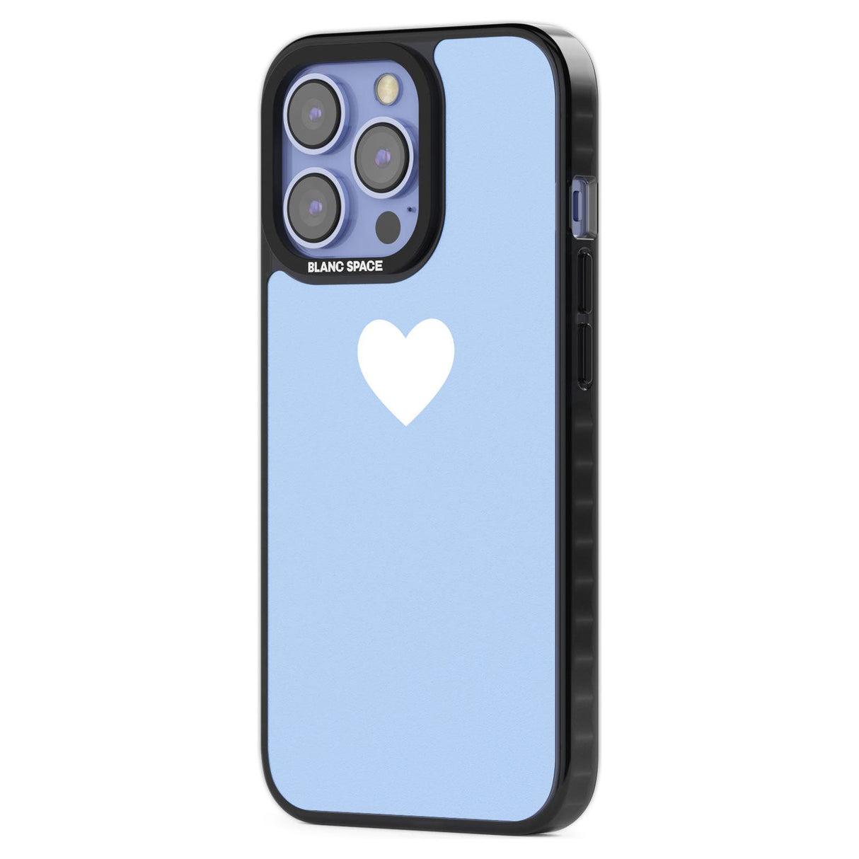 Single Heart Design: White & Baby Blue