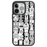 Monochrome Heads Phone Case iPhone 13 Pro / Black Impact Case,iPhone 14 Pro / Black Impact Case,iPhone 15 Pro Max / Black Impact Case,iPhone 15 Pro / Black Impact Case Blanc Space