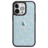 Light Blue Pattern Memphis Retro Pattern Design Phone Case iPhone 13 Pro / Black Impact Case,iPhone 14 Pro / Black Impact Case,iPhone 15 Pro Max / Black Impact Case,iPhone 15 Pro / Black Impact Case Blanc Space