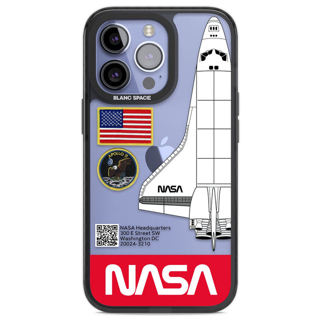 NASA Apollo 11 Phone Case iPhone 13 Pro / Black Impact Case,iPhone 14 Pro / Black Impact Case,iPhone 15 Pro Max / Black Impact Case,iPhone 15 Pro / Black Impact Case Blanc Space