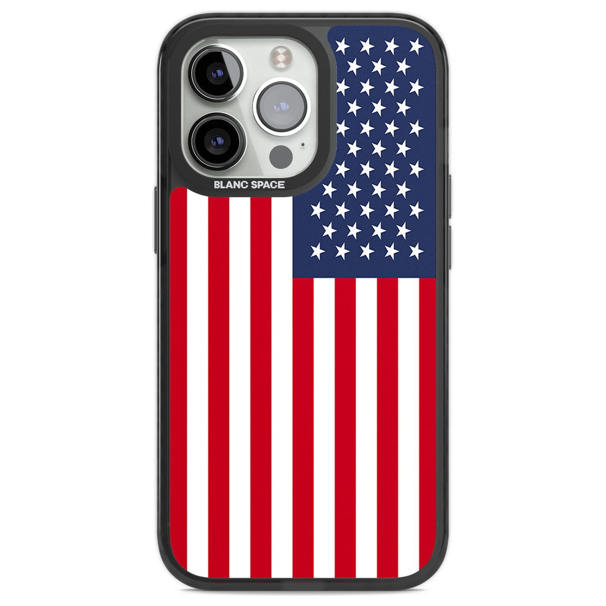 American Flag Phone Case iPhone 13 Pro / Black Impact Case,iPhone 14 Pro / Black Impact Case,iPhone 15 Pro / Black Impact Case,iPhone 15 Pro Max / Black Impact Case Blanc Space