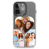 Personalised Heart Photo GridPhone Case for iPhone 14 Pro