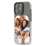 Personalised Heart Photo GridPhone Case for iPhone 14 Pro